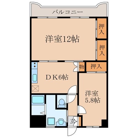 ウエストガーデンヒル　Ａ棟の物件間取画像